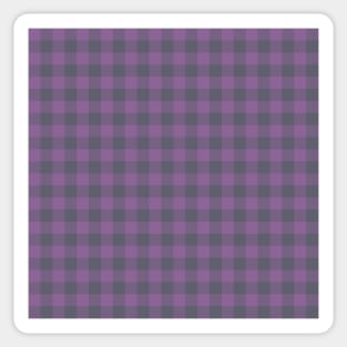 Dolphin Buffalo Plaid by Suzy Hager in Purples Sticker